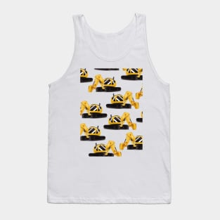 Construction Digger Pattern Tank Top